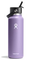 Garrafa de água Hydro Flask de 1,2 L de boca larga com tampa de palha flexível