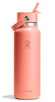 Garrafa de água Hydro Flask de 1,2 L de boca larga com tampa de palha flexível Garrafa de água Hydro Flask de 1,2 L de boca larga com tampa de palha flexível