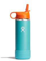Garrafa de água Hydro Flask Kids 500mL com tampa de palha Seaspray