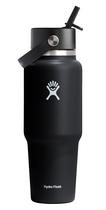 Garrafa de água Hydro Flask Wide Flex Straw 950mL preta