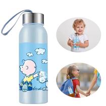 Garrafa de Água Infantil 500ml Snoopy Azul com Tampa Inox Fofa e Funcional Garrafa de Água Infantil 500ml Snoopy Azul com Tampa Inox Fofa e Funcional
