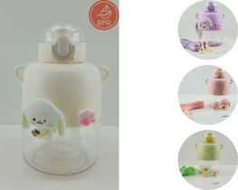 Garrafa de Agua Infantil 720ml Com Adesivos Antivazamento