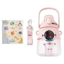 Garrafa de água infantil Astronauta 1100ml c/ alça Em Plástico Garrafa de água infantil Astronauta 1100ml c/ alça Em Plástico
