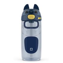 Garrafa de Água Infantil Ello Ellies 473ml - Com Canudo e Design Divertido