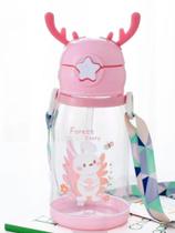 Garrafa De Água Infantil Escolar Canudo De Silicone 680Ml - Xdx