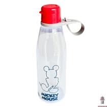 Garrafa de Água Infantil Escolar Plástico Mickey - PLASUTIL