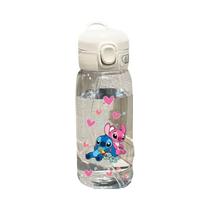 Garrafa de Água Infantil Lilo & Stitch - 600/400ml - Portátil e Anti-Gota