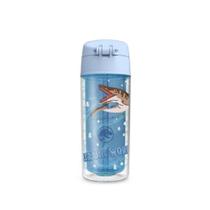 Garrafa De Água Infantil Pop Jurassic World 270ml c/ Canudo - Garrafa De Água Infantil Pop Jurassic World 270ml c/ Canudo -
