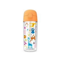 Garrafa De Água Infantil Pop madagascar 270ml c/ Canudo -