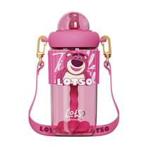 Garrafa de Água Infantil Squeeze Lotso Toy Story 620ml Escola Passeio Resistente Disney