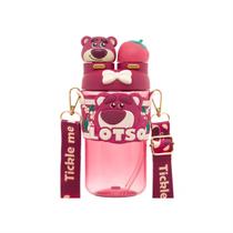 Garrafa de Água Infantil Squeeze Lotso Toy Story 700ml Escola Passeio Resistente Disney Garrafa de Água Infantil Squeeze Lotso Toy Story 700ml Escola Passeio Resistente Disney