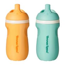 Garrafa de água infantil Tommee Tippee isolada, 270 ml, pacote com 2 Garrafa de água infantil Tommee Tippee isolada, 270 ml, pacote com 2