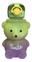 Garrafa De Agua Infantil Ursinho Smile 700 Ml Alça Canudo Garrafa De Agua Infantil Ursinho Smile 700 Ml Alça Canudo