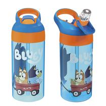 Garrafa de água infantil Zak Designs Bluey de 520 ml à prova de vazamentos, pacote com 2 unidades Garrafa de água infantil Zak Designs Bluey de 520 ml à prova de vazamentos, pacote com 2 unidades