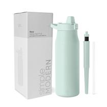 Garrafa de Água Inox 1L - Moderna, Retro e com Filtro (Menta) Garrafa de Água Inox 1L - Moderna, Retro e com Filtro (Menta)