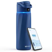 Garrafa de água inteligente WATERH WATERH 24 onças com lembrete azul Garrafa de água inteligente WATERH WATERH 24 onças com lembrete azul