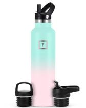 Garrafa de água IRON FLASK Sports 700mL com 3 tampas isoladas a vácuo Garrafa de água IRON FLASK Sports 700mL com 3 tampas isoladas a vácuo