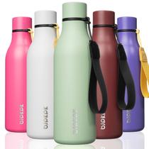 Garrafa de água isolada BJPKPK 500mL em aço inoxidável verde Garrafa de água isolada BJPKPK 500mL em aço inoxidável verde