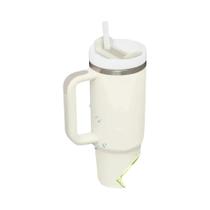 Garrafa De Água Isolada De Aço Inoxidável 1200ML Copo Térmico Para Carro De Café Com Alça De Palha