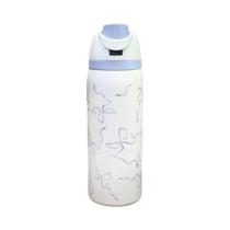 Garrafa De Água Isolada Em Aço Inoxidável Com Laço Para Homens E Mulheres, Copo Portátil Com Canudo