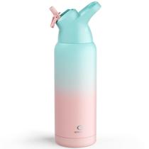 Garrafa de água isolada Encool em aço inoxidável 950mL com canudo Garrafa de água isolada Encool em aço inoxidável 950mL com canudo