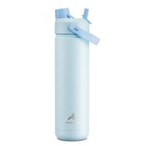 Garrafa de água isolada POWCAN 770mL com canudo 2 em 1 e tampa de bico