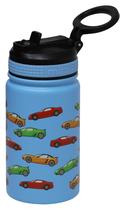 Garrafa de água MIRA Kids Racecar 350ml com palha de aço inoxidável