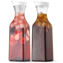 Garrafa de água NETANY 1,5 L com tampa giratória, conjunto de 2 plásticos transparentes