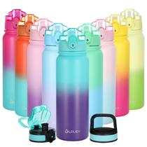 Garrafa de água OLDLEY isolada 530mL em aço inoxidável com 3 tampas Garrafa de água OLDLEY isolada 530mL em aço inoxidável com 3 tampas