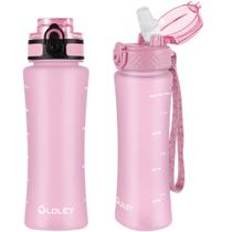 Garrafa de água OLDLEY para crianças e meninas de 450 ml com tampa de canudo e chug Garrafa de água OLDLEY para crianças e meninas de 450 ml com tampa de canudo e chug
