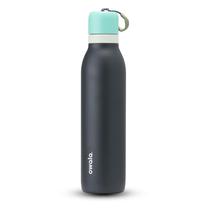 Garrafa de Água Owala FreeSip Twist Isolada 700ml - Azul/Cinza