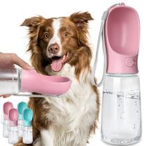 Garrafa de água para cães Kalimdor Leak Proof Portable 560mL rosa