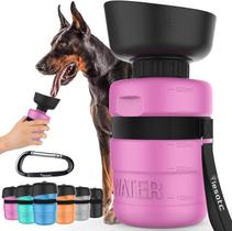 Garrafa de água para cães Lesotc Portable Dispenser 520ml para viagens