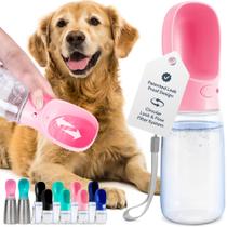 Garrafa de água para cães MalSiPree portátil à prova de vazamentos de 550 ml com tigela Garrafa de água para cães MalSiPree portátil à prova de vazamentos de 550 ml com tigela