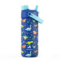 Garrafa de água POWCAN Kids Stainless Steel 500mL Dinosaur