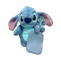 Garrafa de Água Quente de Pelúcia Disney Stitch - Extra Grande e Acolhedora