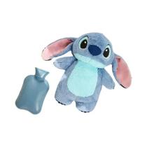 Garrafa de água quente extra grande de pelúcia Disney Stitch para mulheres inverno aquecedor de mãos