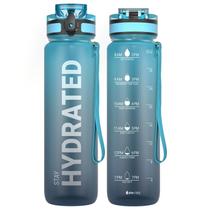 Garrafa de água Sahara Sailor 950 ml Tritan sem BPA com marcador de tempo Garrafa de água Sahara Sailor 950 ml Tritan sem BPA com marcador de tempo