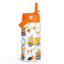 Garrafa de água SANDJEST 355ml para crianças isolada com canudo Garrafa de água SANDJEST 355ml para crianças isolada com canudo