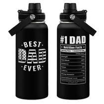 Garrafa de água SANDJEST Best Dad Ever Stainless Steel 950mL