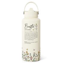 Garrafa de água SANDJEST Best Friend em aço inoxidável 950mL