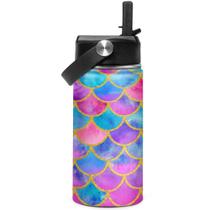 Garrafa de água SANDJEST Mermaid Isolada 350mL para crianças