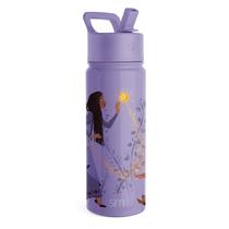 Garrafa de Água Simple Modern Disney Wish Kids 530ml com Canudo Garrafa de Água Simple Modern Disney Wish Kids 530ml com Canudo