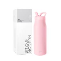 Garrafa de Água Simple Modern Mesa 1L - Isolada com Tampa de Palha Garrafa de Água Simple Modern Mesa 1L - Isolada com Tampa de Palha