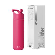 Garrafa de água Simple Modern Summit 650 ml com tampa de palha