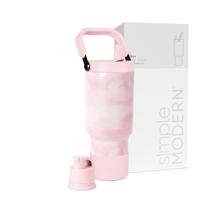 Garrafa de Água Simple Modern Trek Pivot 900ml - Estampa Blush Tie Dye Garrafa de Água Simple Modern Trek Pivot 900ml - Estampa Blush Tie Dye
