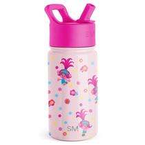 Garrafa de Água Simple Modern Trolls Kids com Canudo - 414ml Garrafa de Água Simple Modern Trolls Kids com Canudo - 414ml