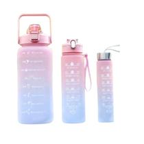 Garrafa De Água Squeeze Academia Com 2L 900ml 300ml Adesivos Garrafa De Água Squeeze Academia Com 2L 900ml 300ml Adesivos