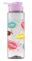 Garrafa de Água Squeeze Donuts 750ml Plástico Livre de BPA Lancheira Academia - Bandeirante