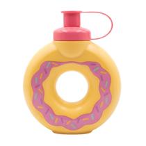 Garrafa De Água Squeeze Infantil Formato Donuts 300ml Decorada - Garrafa De Água Squeeze Infantil Formato Donuts 300ml Decorada -